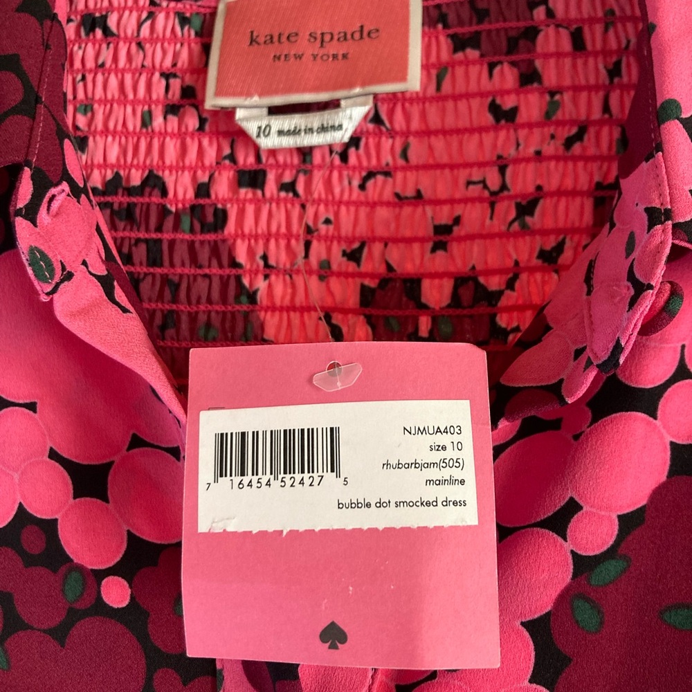 Kate Spade Bubble Dot Smocked Dress - Picture 5 of 9